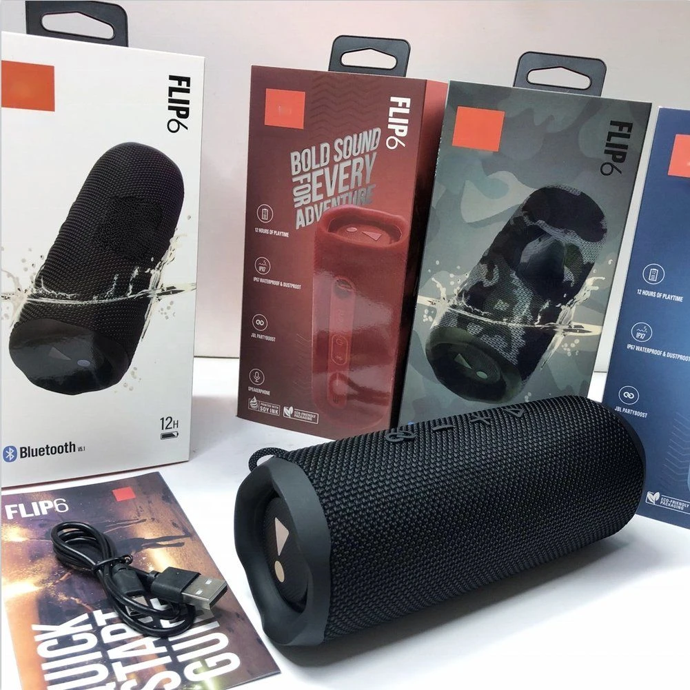 2026 Hot Selling Flip 6 Wireless Speaker Waterproof Subwoofer Portable Bluetooth Speaker