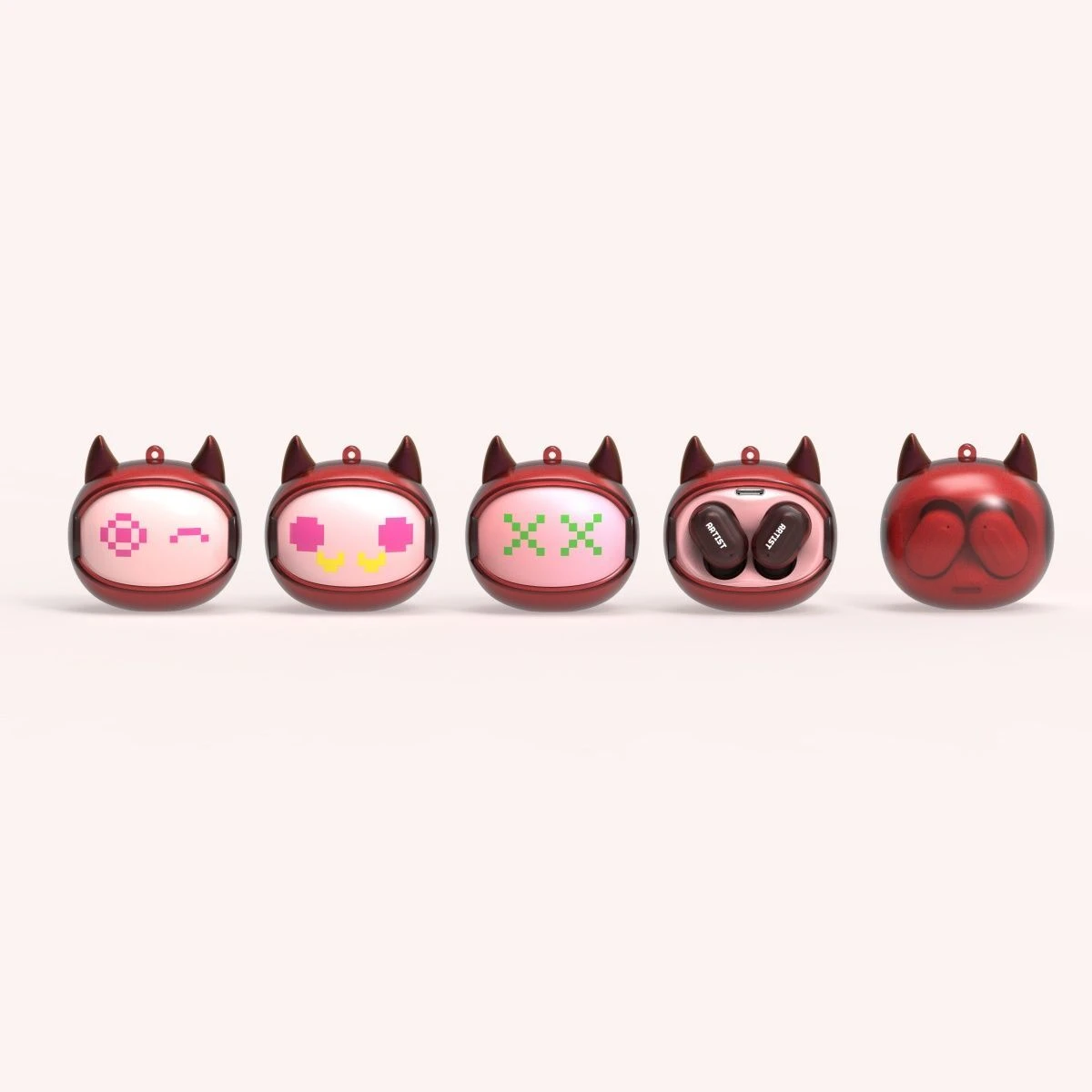 2026 New Cute Opera Face-Changing Tws in Ear Bluetooth Earphones True Wireless Earbuds