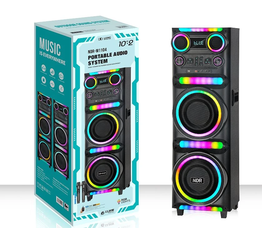 2026 New Model Bluetooth Party Speaker Comes with a Wireless Microphone