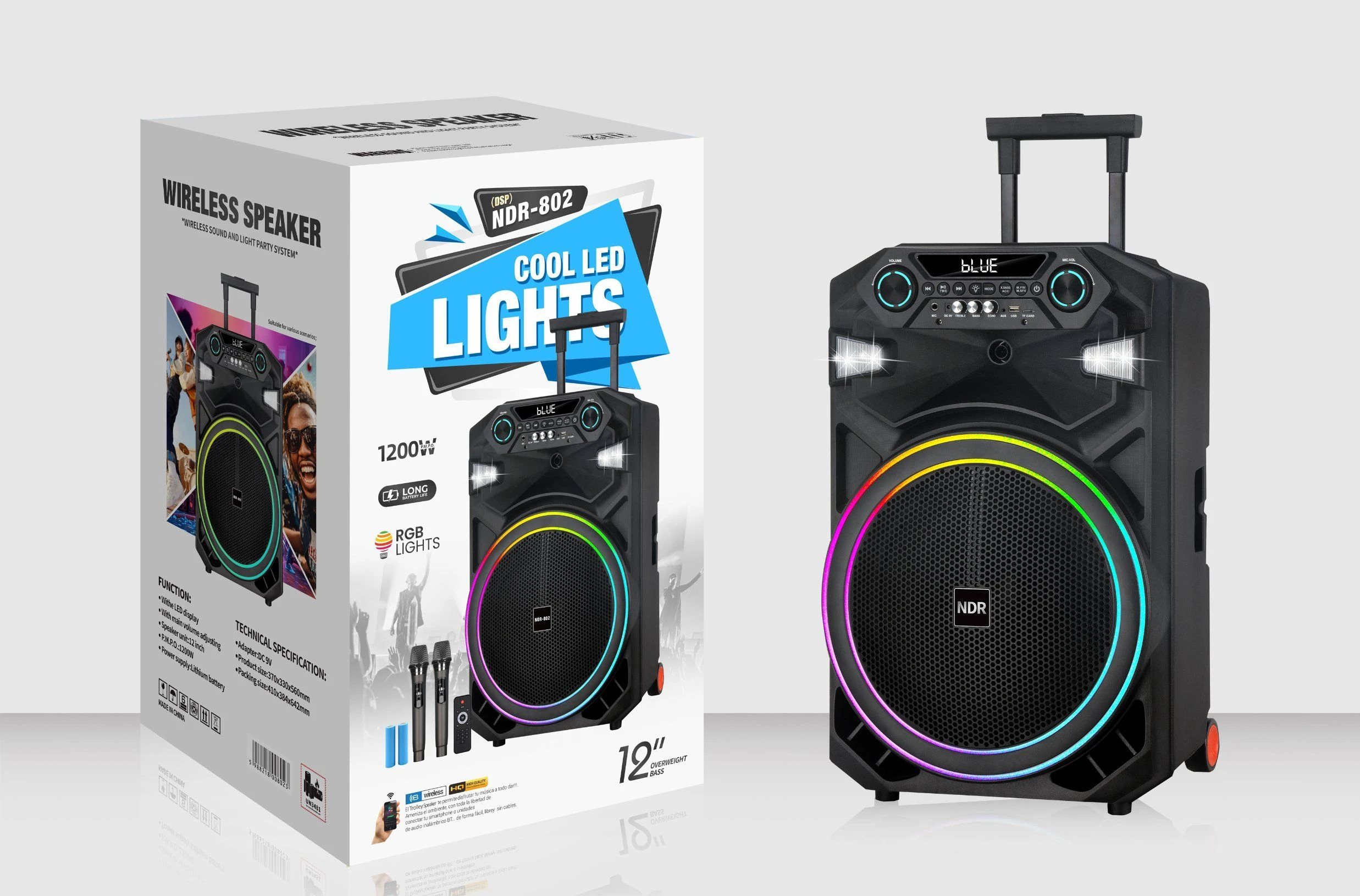 2026 Outdoor Portable Party Bluetooth Speaker with DSP Effect