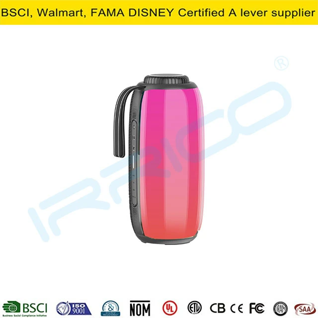 20W Wholesale Wireless Speaker with RGB Lights Portable Outdoor Speaker with Bluetooth FM 3600mAh Battery Ipx6 Audio