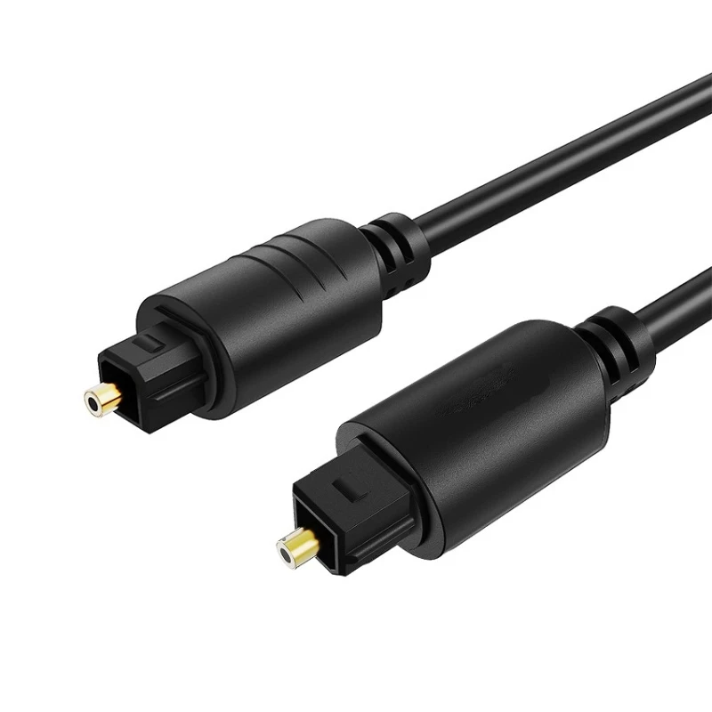 24K Gold – Plated Molded Connectors for Fiber – Optic Audio Cable, Suitable for Spdif / Opt / Toslink / Digital Optical Interfaces