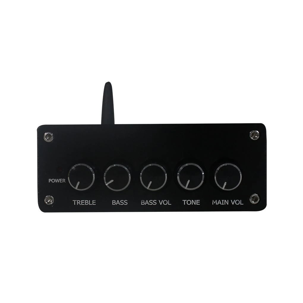24V DC Bluetooth Amplifier with Subwoofer Output Adjustable Cross Over for Bookshelf Speakers PC Audio & Commercial Use