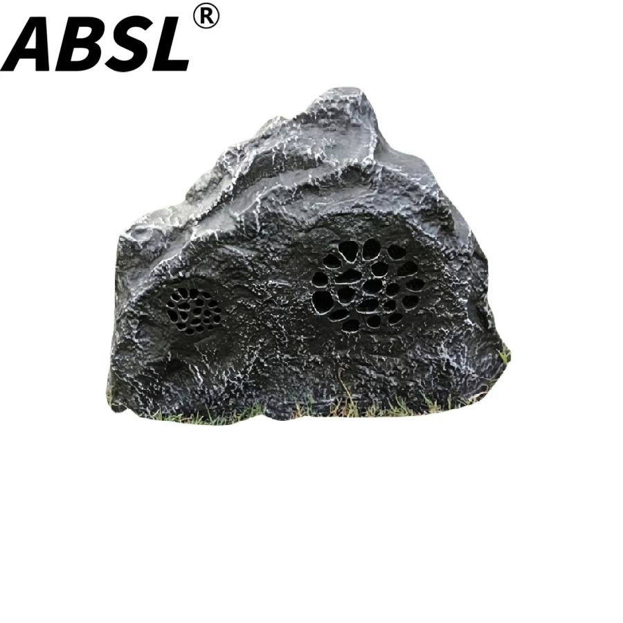 25W 4” Stone Shape PA Outdoor Lawn Speaker with Tweeter for Parks