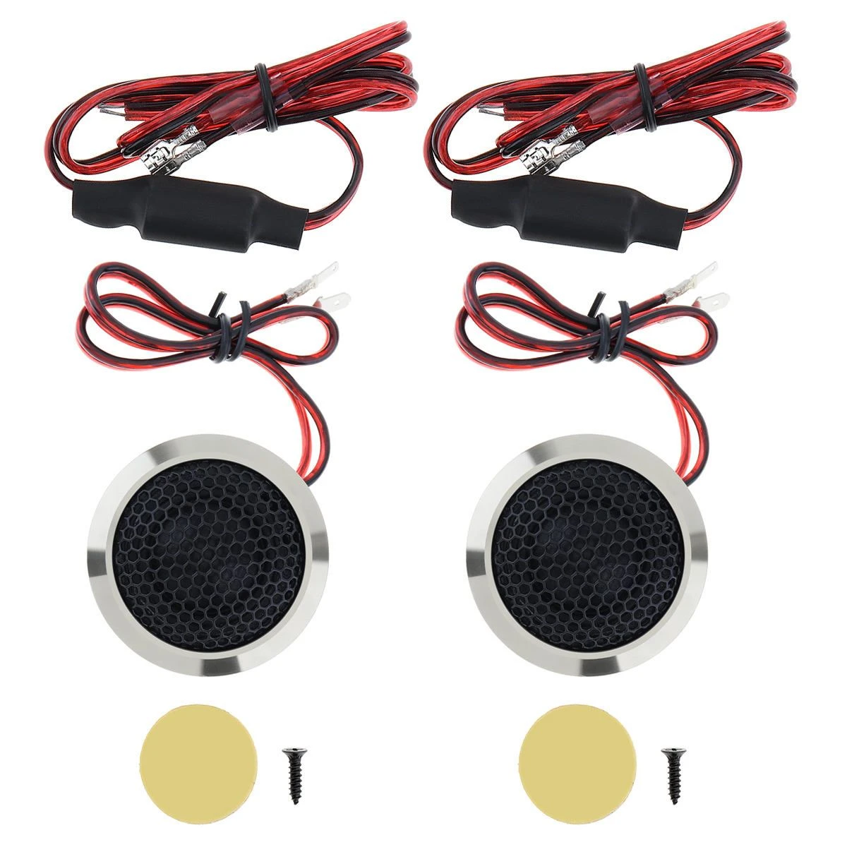 2PCS 150W High Efficiency Mini Dome Tweeter Speakers for Car Audio System