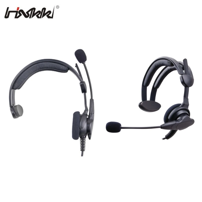 2PCS Spong Single Side Headband Headphone for Two Way Radio/Office Operator