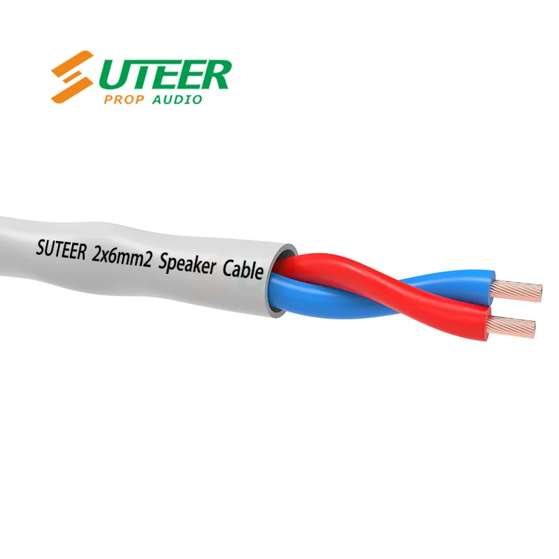 2X6mm2 Installation Speaker Cable 100% Stranded OFC Copper