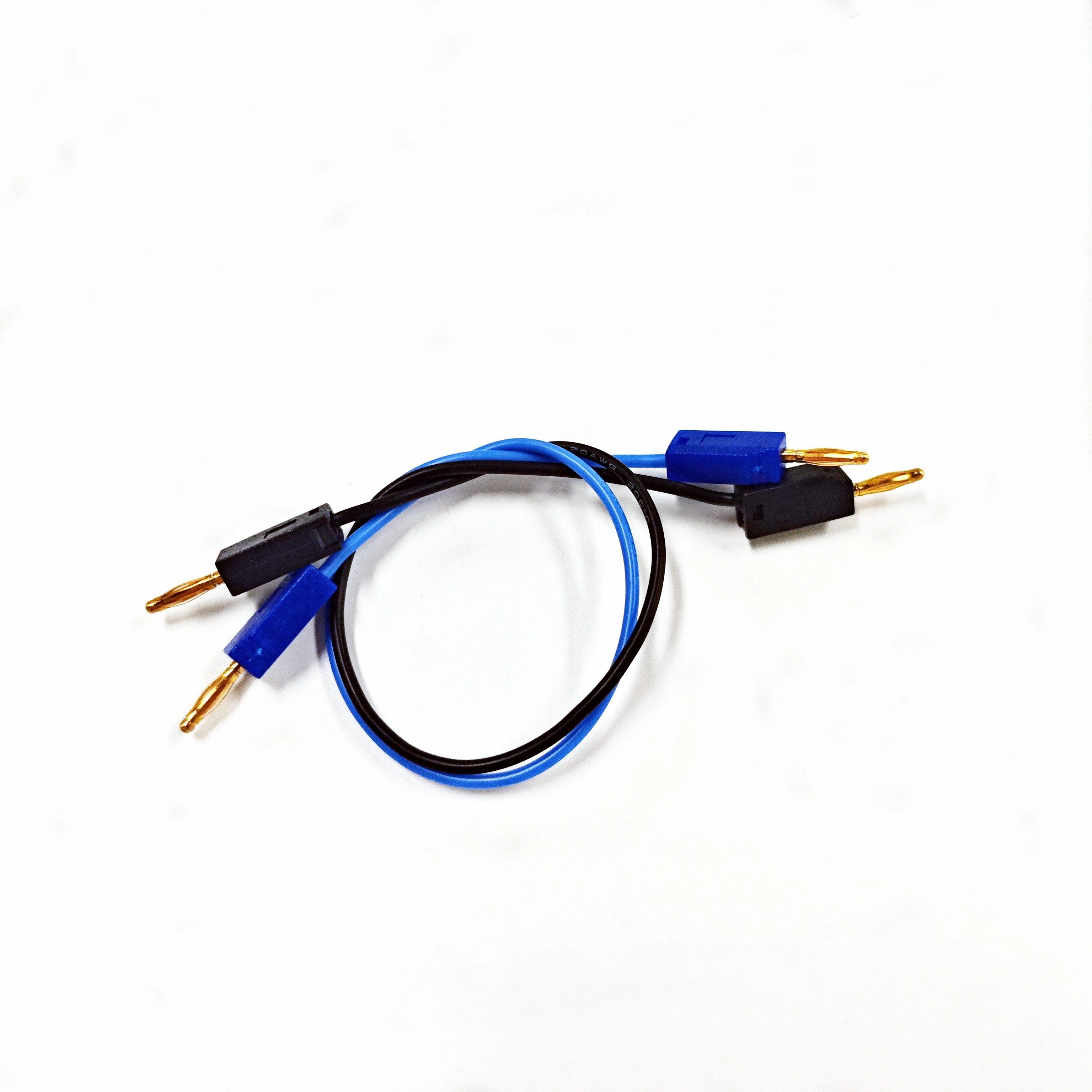 2mm Mini Banana Plug Gold Plated Test Cable 50cm Male to Male Black Blue Color