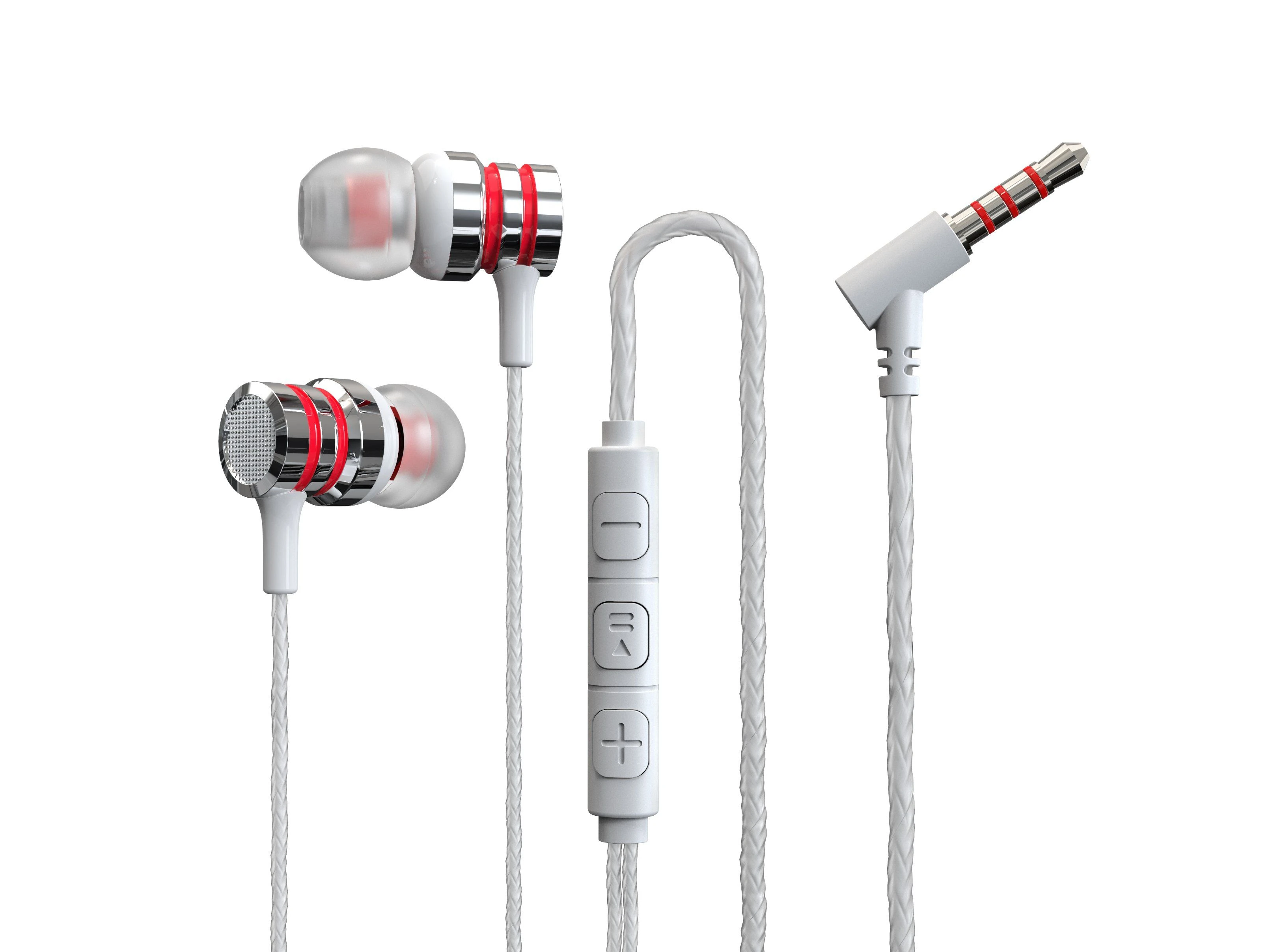 3.5 mm Plug Wired Earphones with Soft Silicon Earbuds, Comfortable to Wear