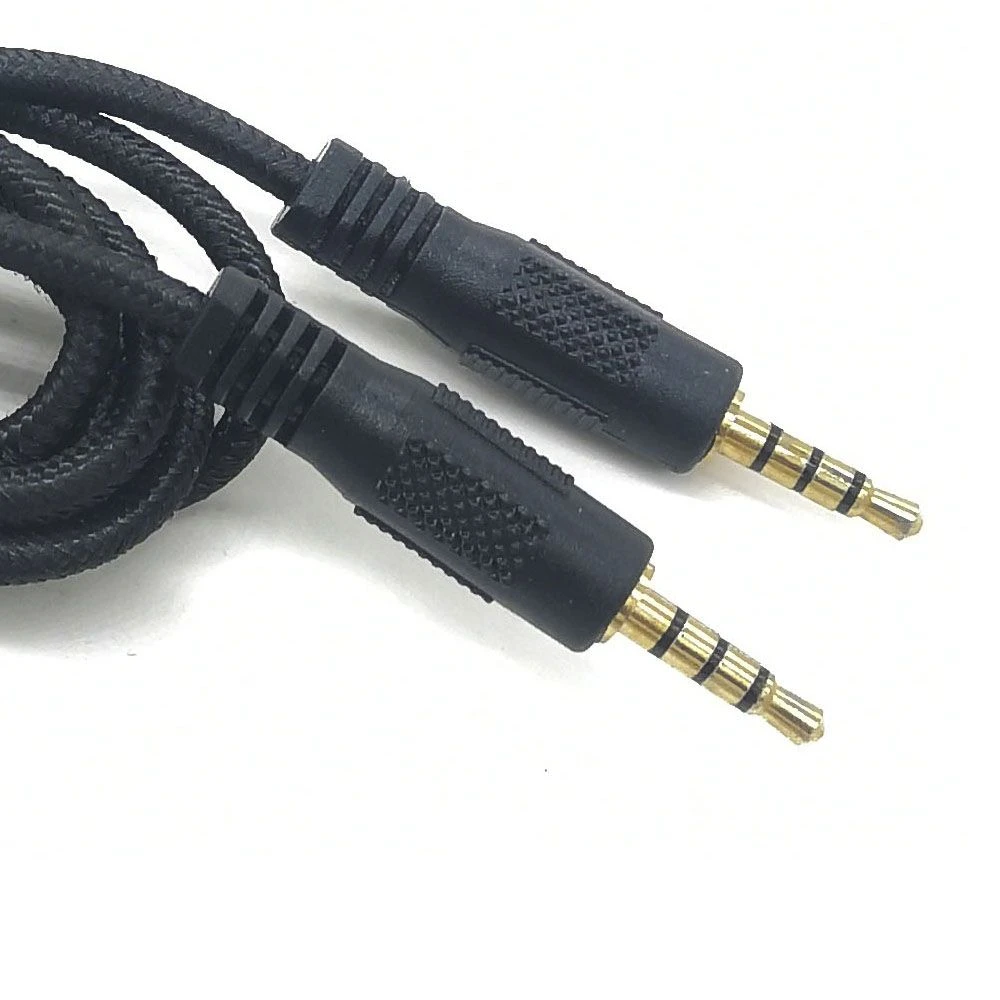 3.5mm Aux Audio Cable for Stereo Speaker or Subwoofer with Gold-Plated Plugs 2m