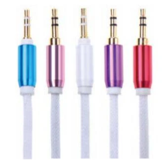 3.5mm Aux Cable Male to Male Metal Shell with Braided Material
