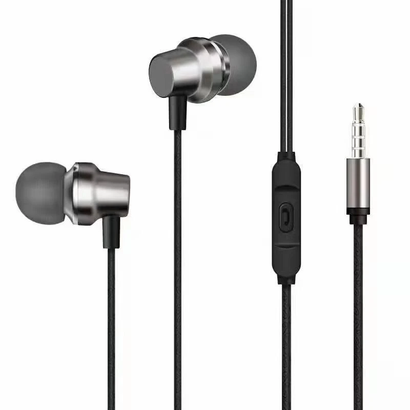 3.5mm Jack Earphone Earbuds Stereo Sport Wired Headphones Earphone with Mic Js02