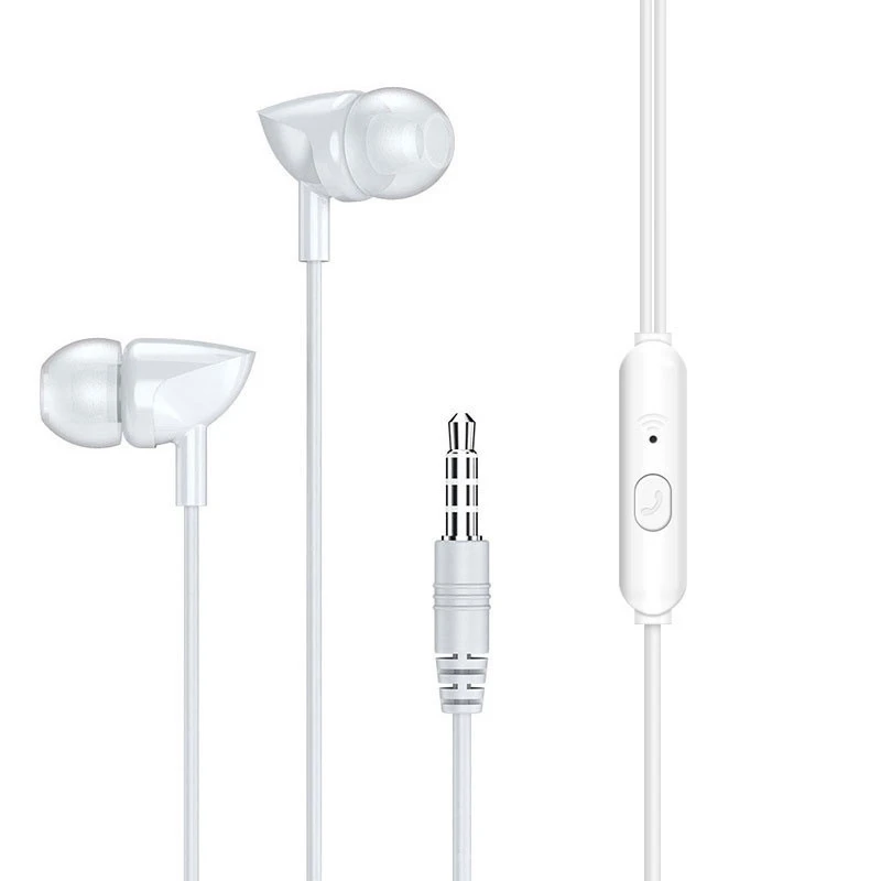 3.5mm Jack Earphone Earbuds Stereo Sport Wired Headphones Earphone with Mic Re01