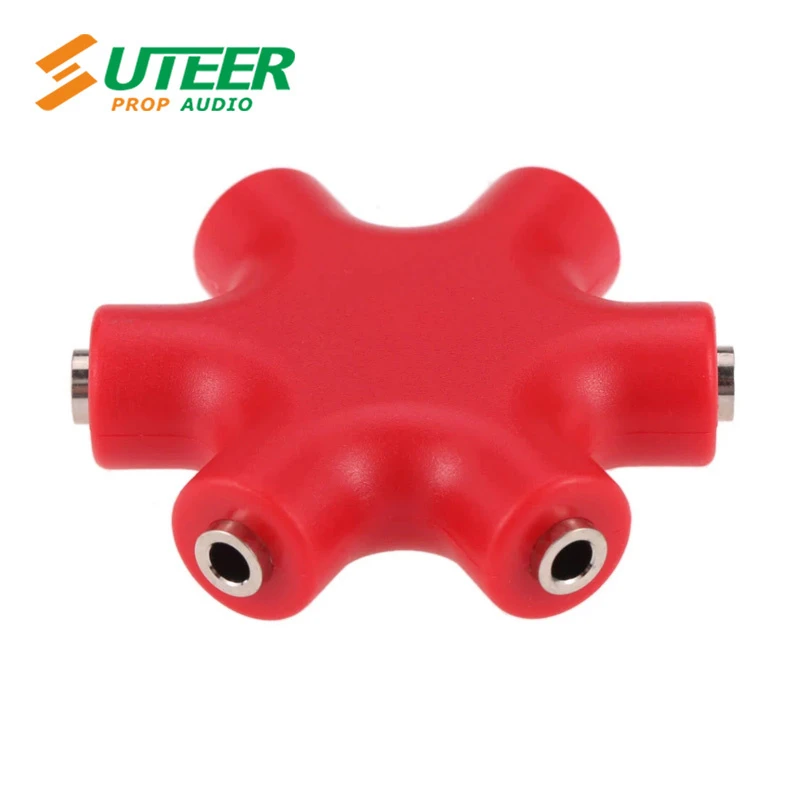 3.5mm Plug 1 to 5 Way Multi Headphone Splitter