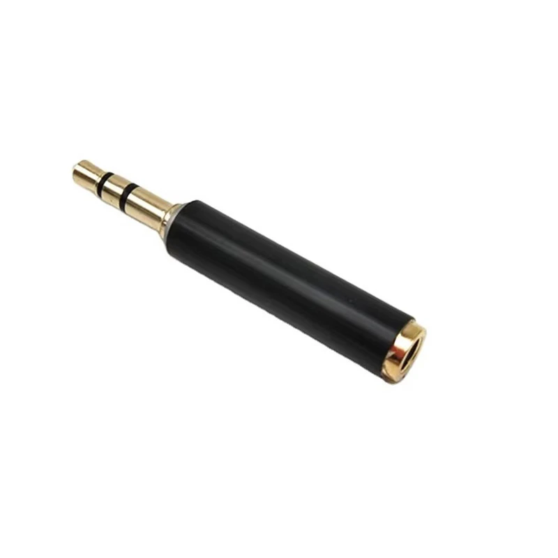 3.5mm TRS Male to TRRS Female Adapter for Mobile-Phone/Headphone Audio Extension Conversion