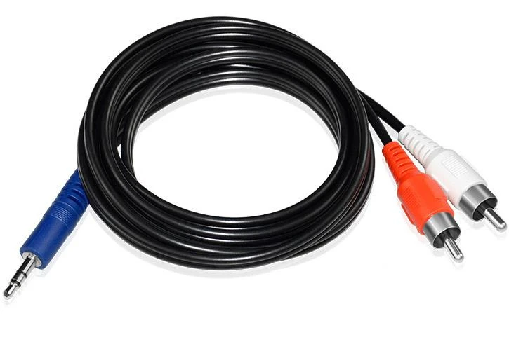 3.5mm to 2-Male RCA Audio Cable