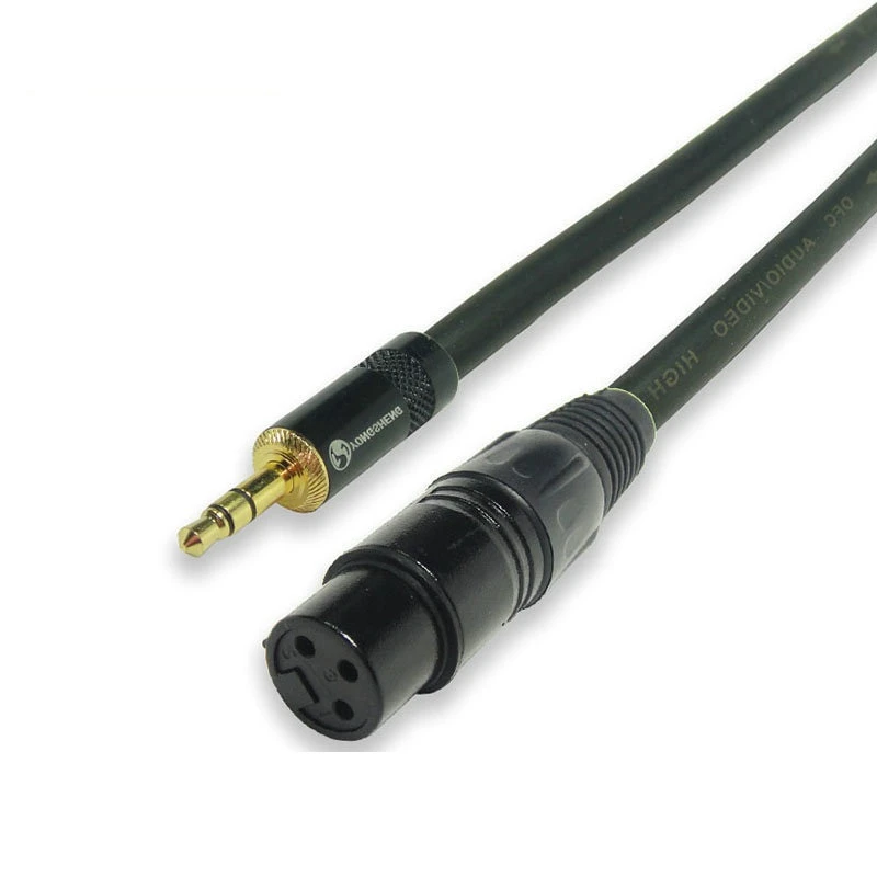 3.5mm to Dual XLR Stereo Cable for Audio Equipment