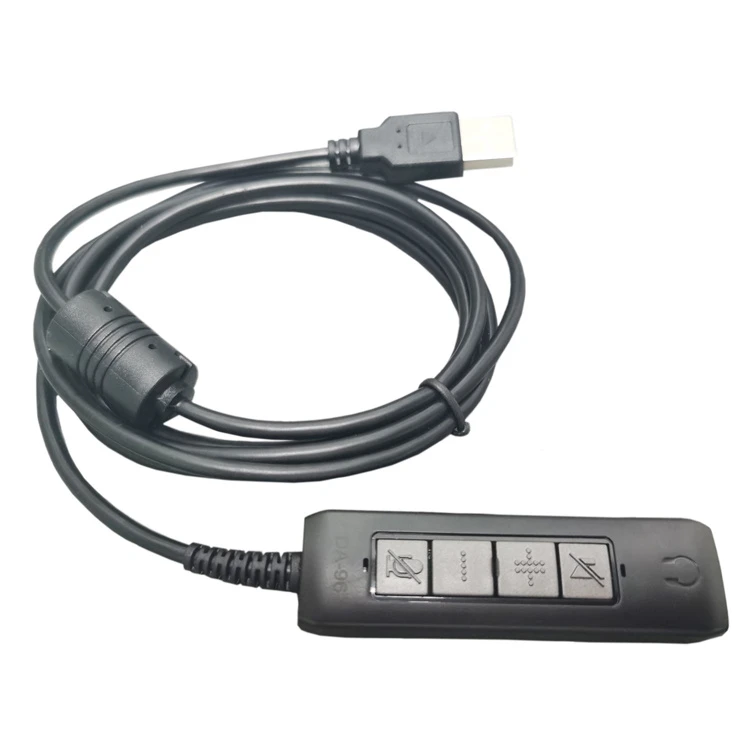 3.5mm to USB Direct Cord Cable Adapter for Call Center Business Headset