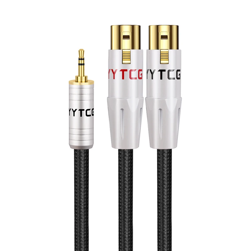 3.5mm to XLR HiFi Audio Cable Gold-Plated Connectors for Microphone, Sound Card, Mixer & Amplifier