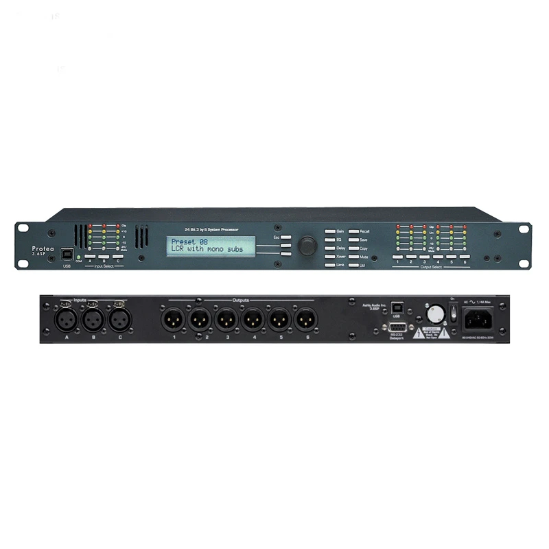 3.6sp 3 in 6 out Audio Processor Loudspeaker Management System