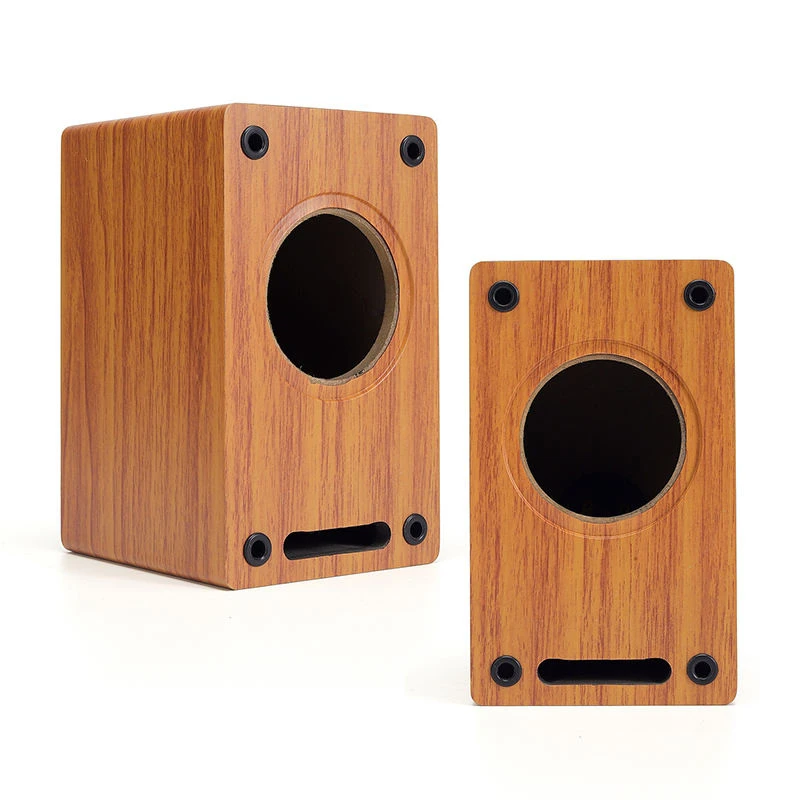 3 Inch Wood Speaker Box Empty DIY Enclosure Shell Sound Amplifier Loudspeaker Home Audio HiFi Wooden Speaker Case
