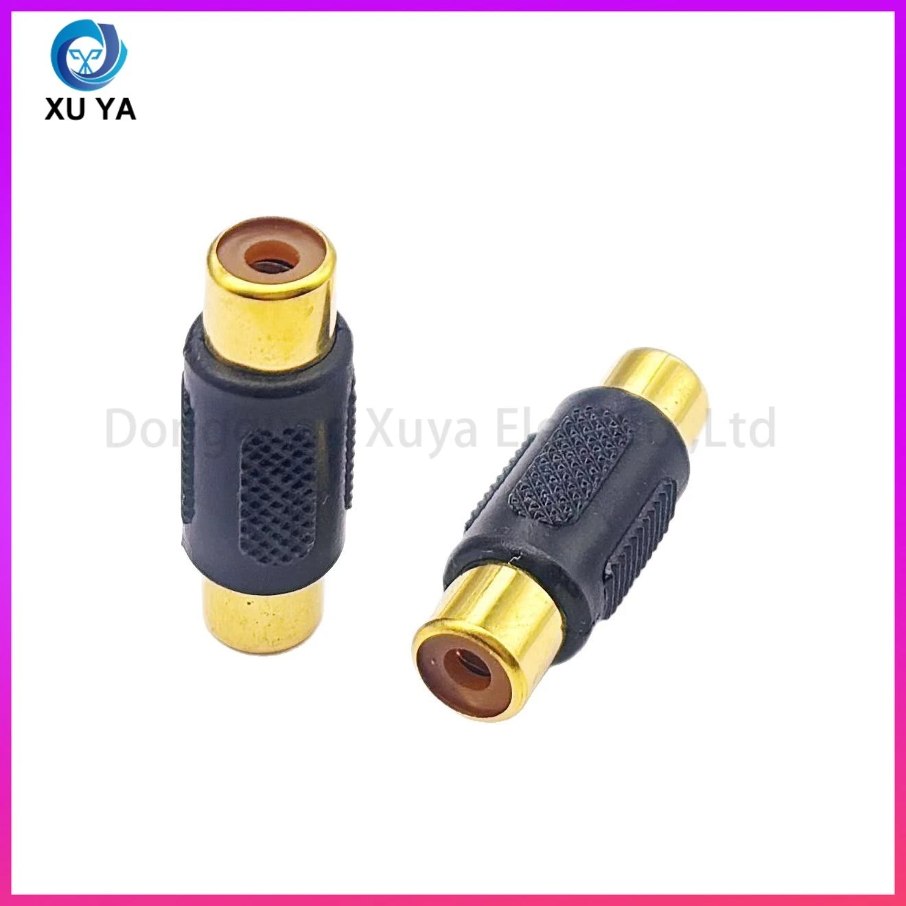 3-Pack RCA Female to Female Gold Plated Straight Coupler Audio Video Connector for Speaker Amplifier TV Phono and Musical Instruments