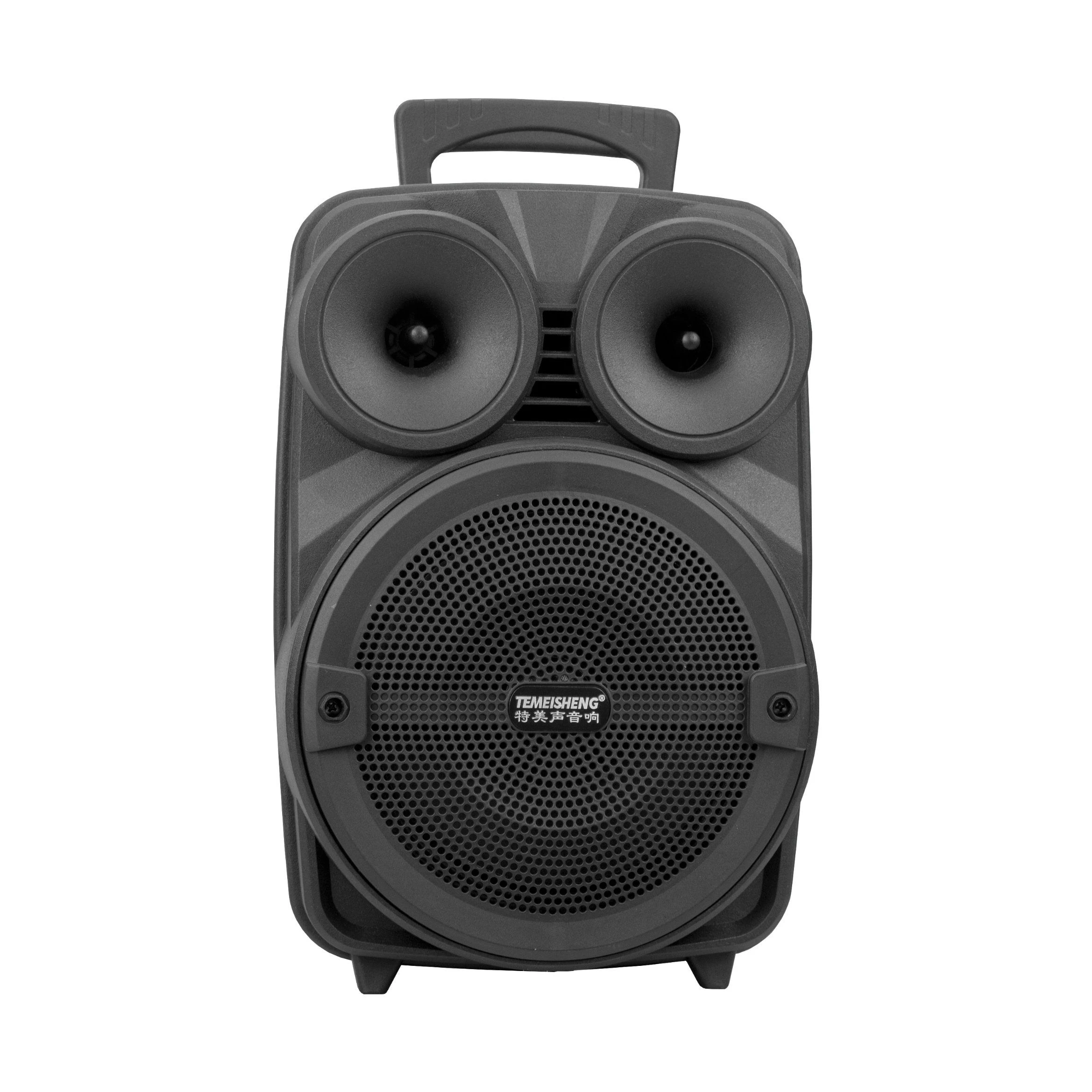3 Volume Knobs 40W A8-10 8 Inch 3.7V 2400mAh Li Battery Mini Bluetooth Portable Subwoofer Speaker Box with Party Light