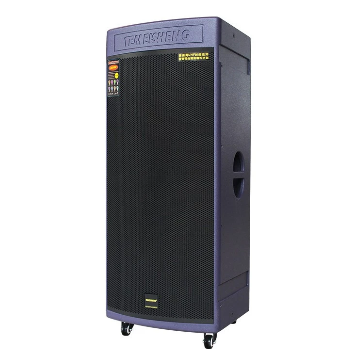 3 Way 400W 12V 40ah Lead Batterytemeisheng Double 15 Inch Battery Powered Party Portable USB Subwoofer Home Use Speaker