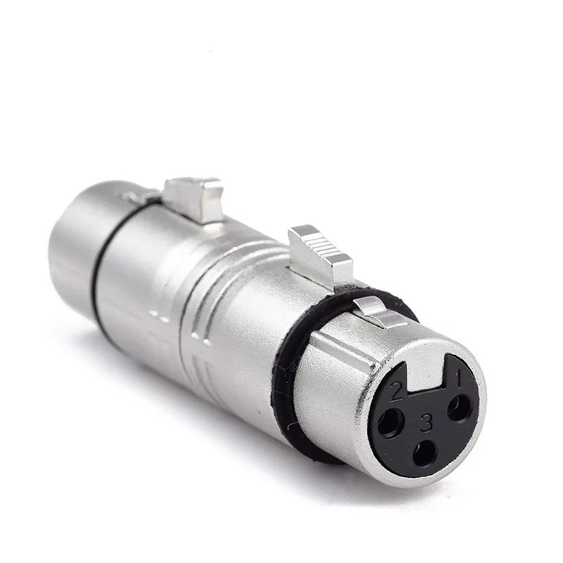 3-core XLR Female Adapter for Audio Balanced Microphone Speaker Connector Plug
