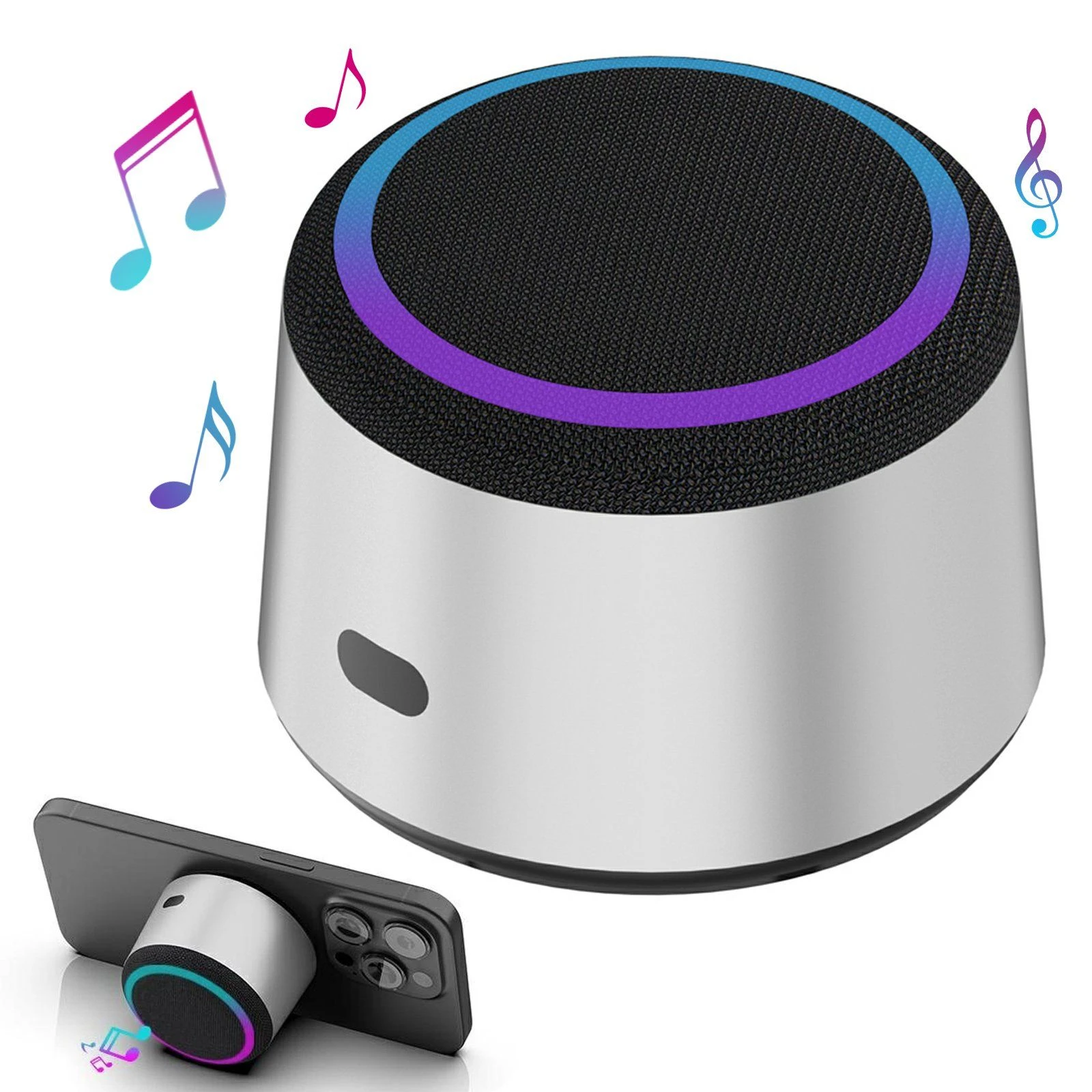3 in 1 15W Wireless Charger Magnetic Phone Stand Bluetooth-Compatible RGB Lighting portable Speaker