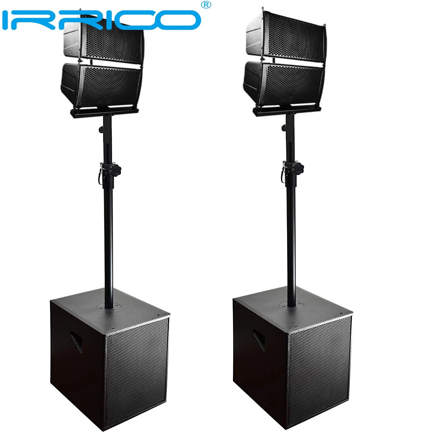 3000W 2*12″ Subwoofer Professional Audio Karaoke Sets Bt Sound Box PA Speaker System Active Subwoofer+Array Line Bocina Parlant