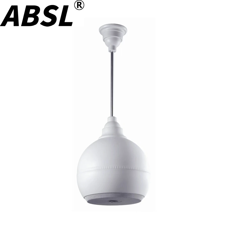30W 5.5” Coaxial PA Drop Ball Pendant Speaker with Soft Rod/Hard Rod
