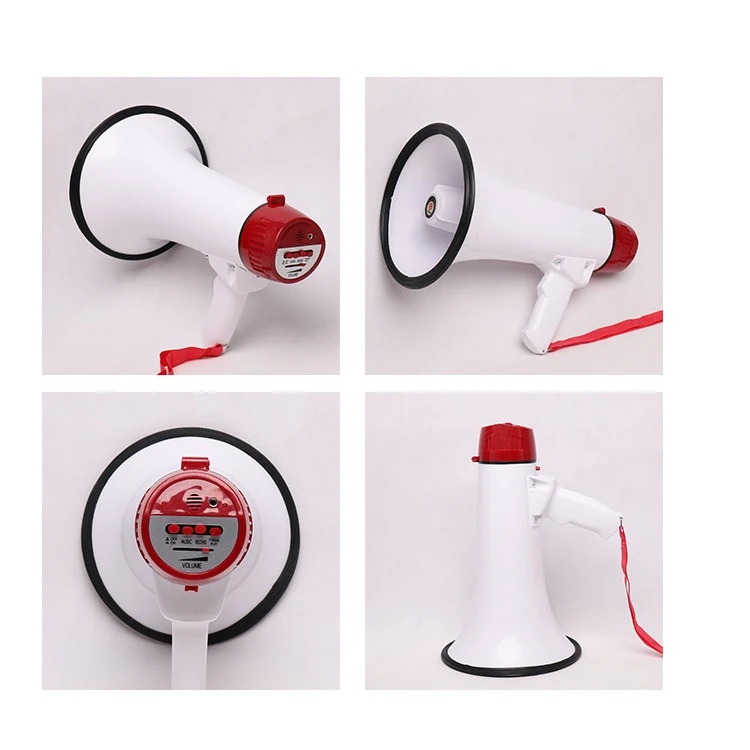 30W Portable Handheld Megaphone and Built in Siren and Record Function