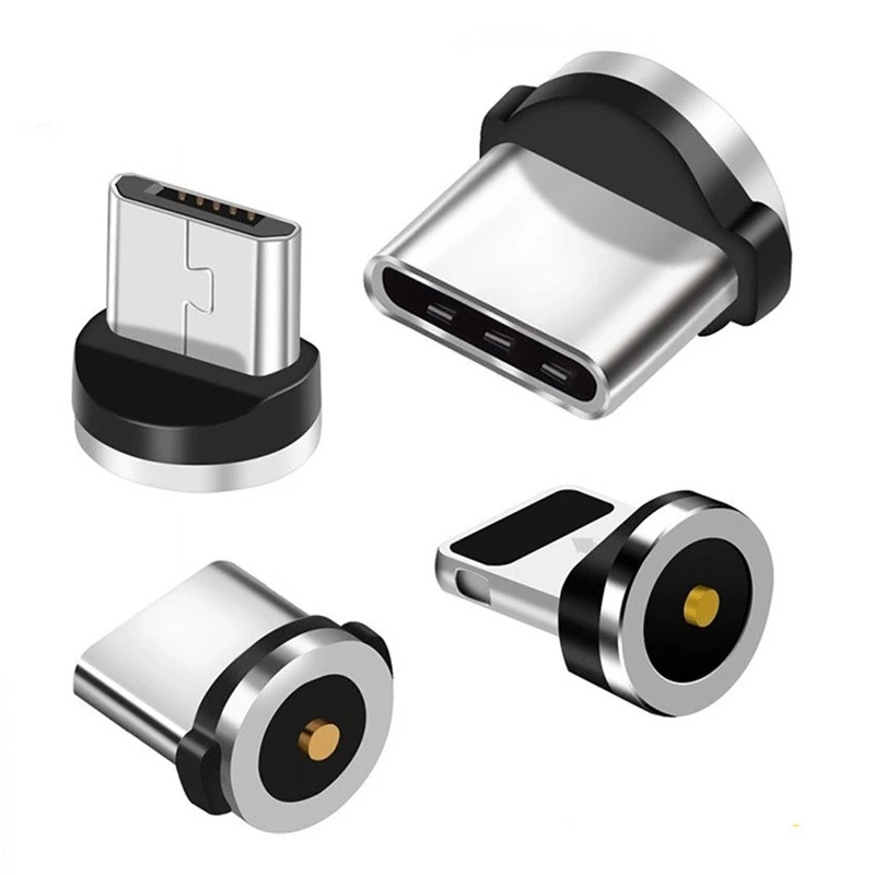 360 Magnetic USB to Type C Charging Cable with 3 in 1 Removable Type C Cable for Phone Tablet Earphone Micro USB-C Data Cables