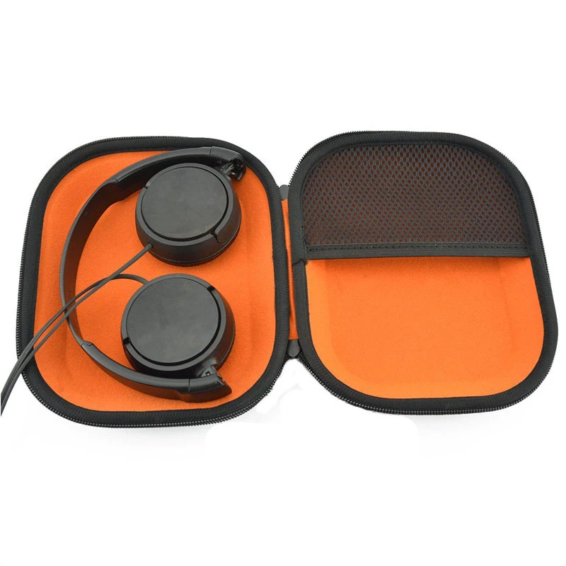 3D Black Oxford Large Capacity EVA Headset Case/Headphone Case