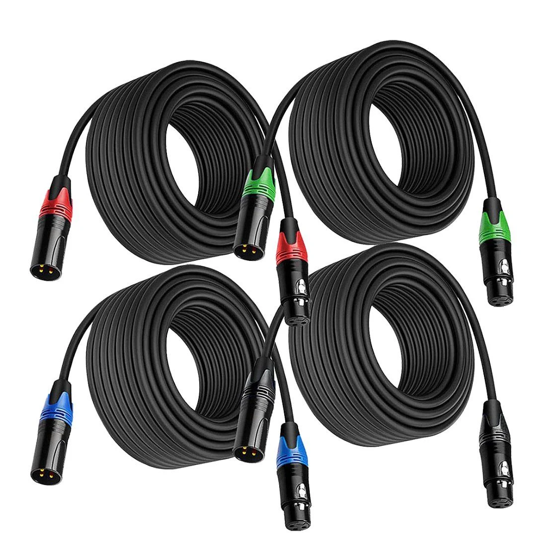 3pin XLR Cable Professional XLR Microphone Cable 1m 2m 3m 5m 10m 15m 20m 30m 50m 100m