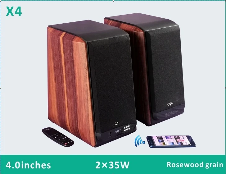 4.0 Inch 2*35W Wireless Bluetooth Active Speaker X4