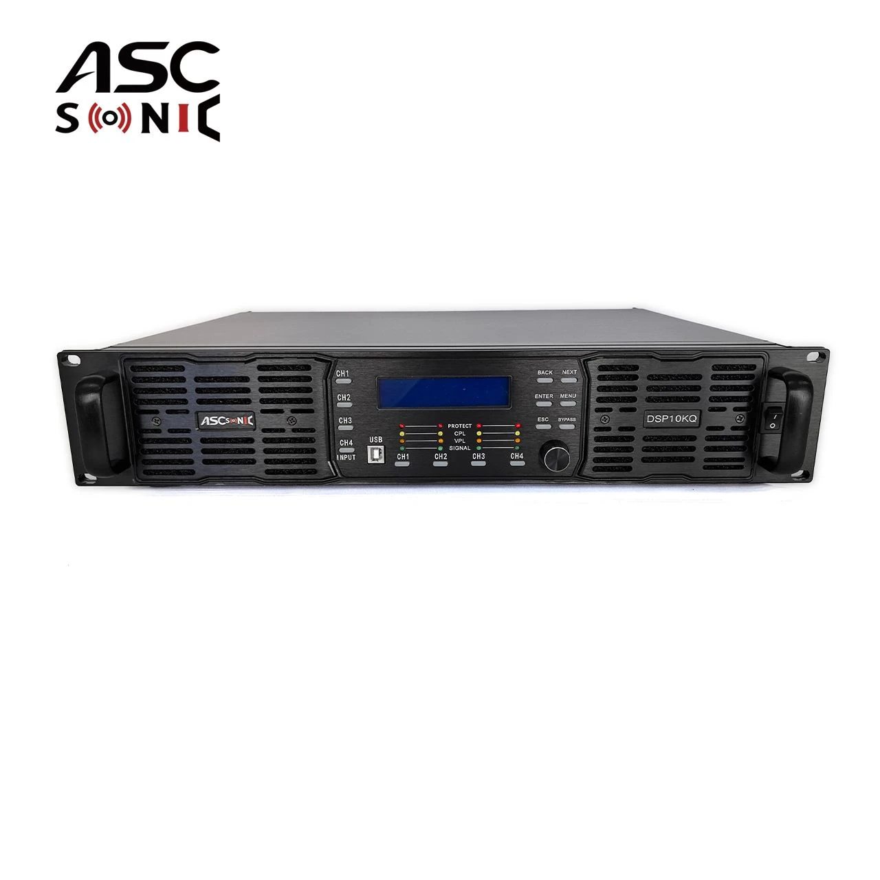 4*2100W DSP10kq Line Array Speaker Nightclub Sound Power Amplifier Built-in DSP