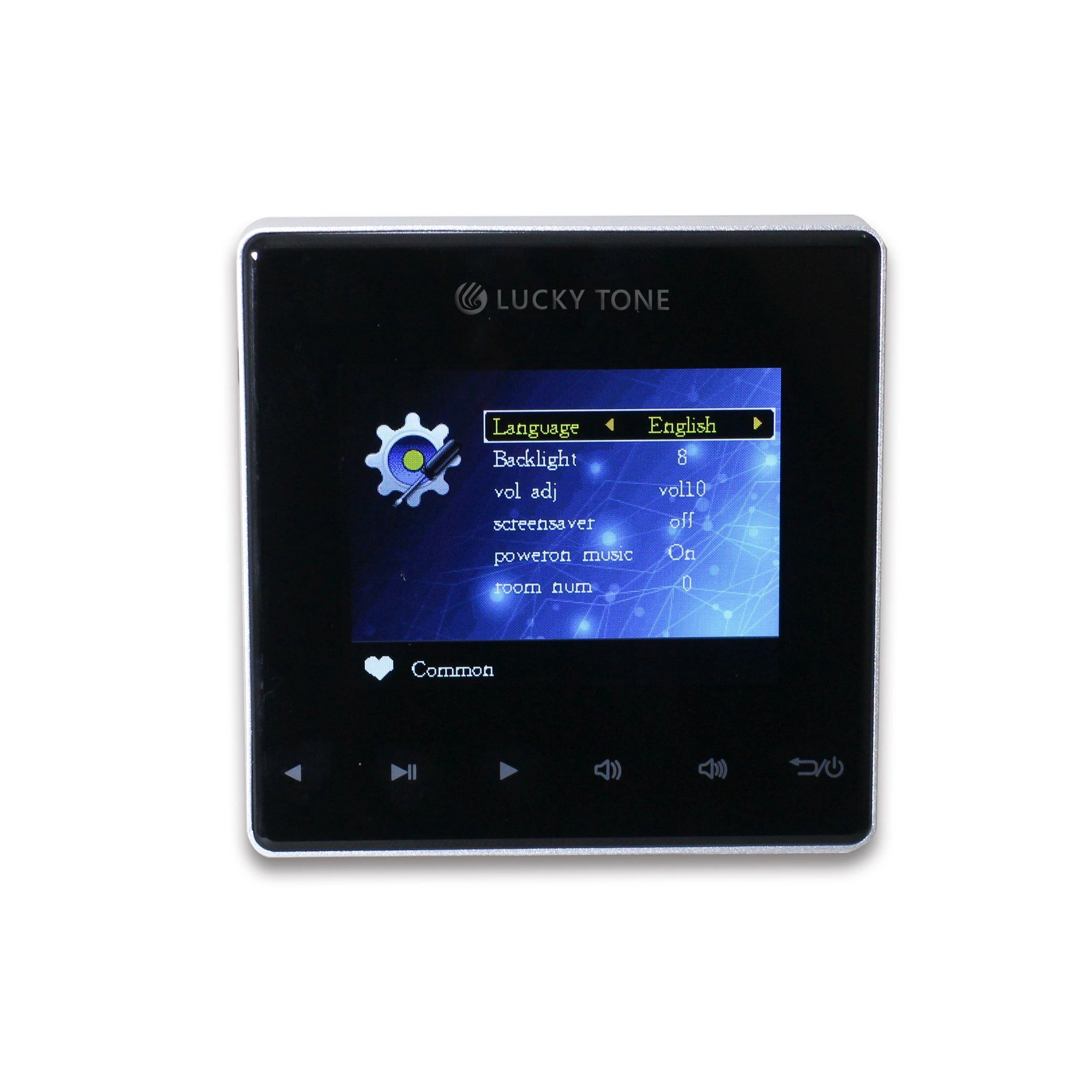 4 Channel Bluetooth Wall Amplifier with FM Radio USB SD & Doorbell Trigger for Hotel Commercial Background Music