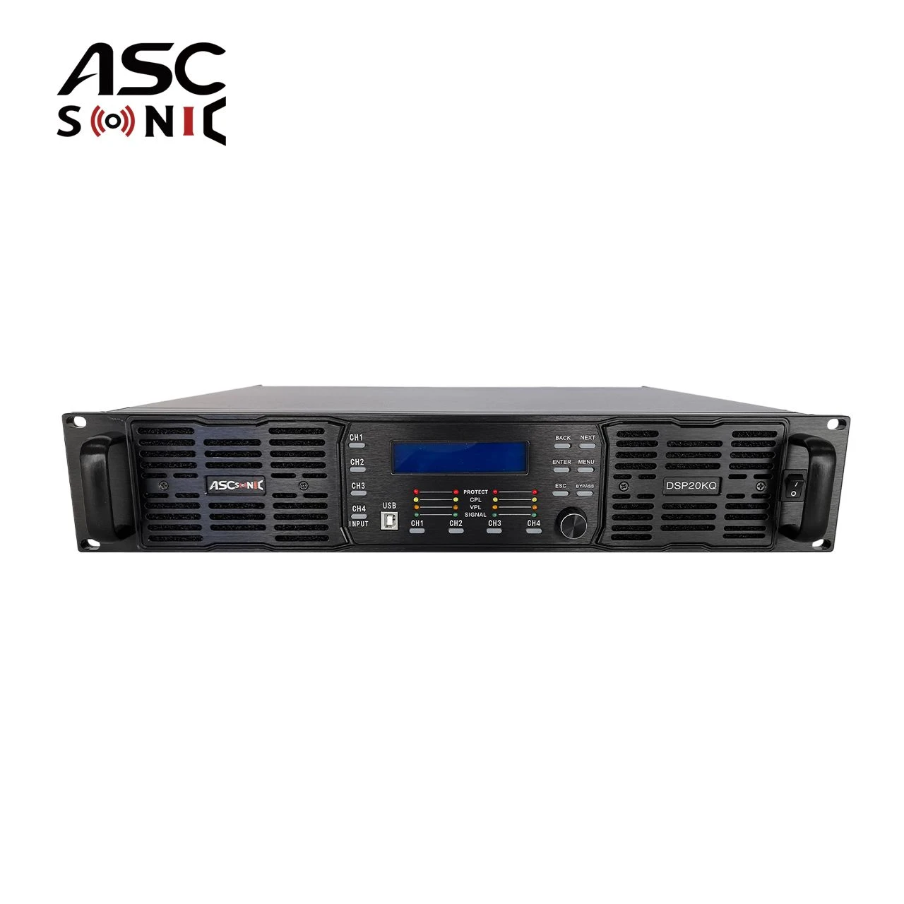 4-Channels 20000W Digital DSP Audio Subwoofer Power Amplifier DSP20kq Ascosnic Audio