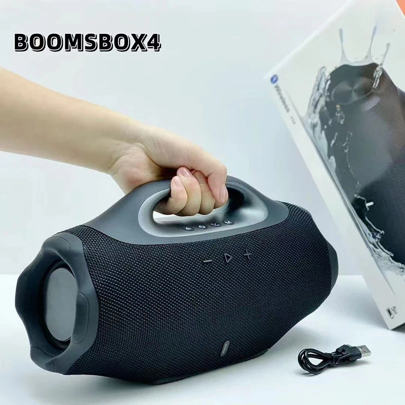 40W Boombox4 Wireless Speaker Wireless Lighting Music Player Sport Outdoor Waterproof Box with Handle Home Gift FM