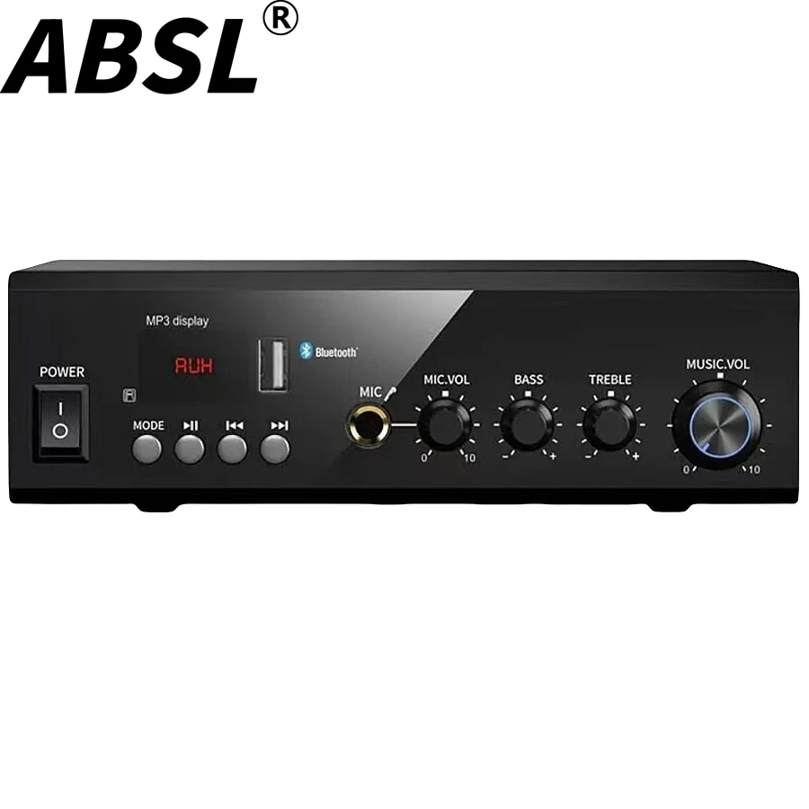 40W Mini Class-D Digital Integrated PA Mixer Audio Power Amplifier for Cambodia