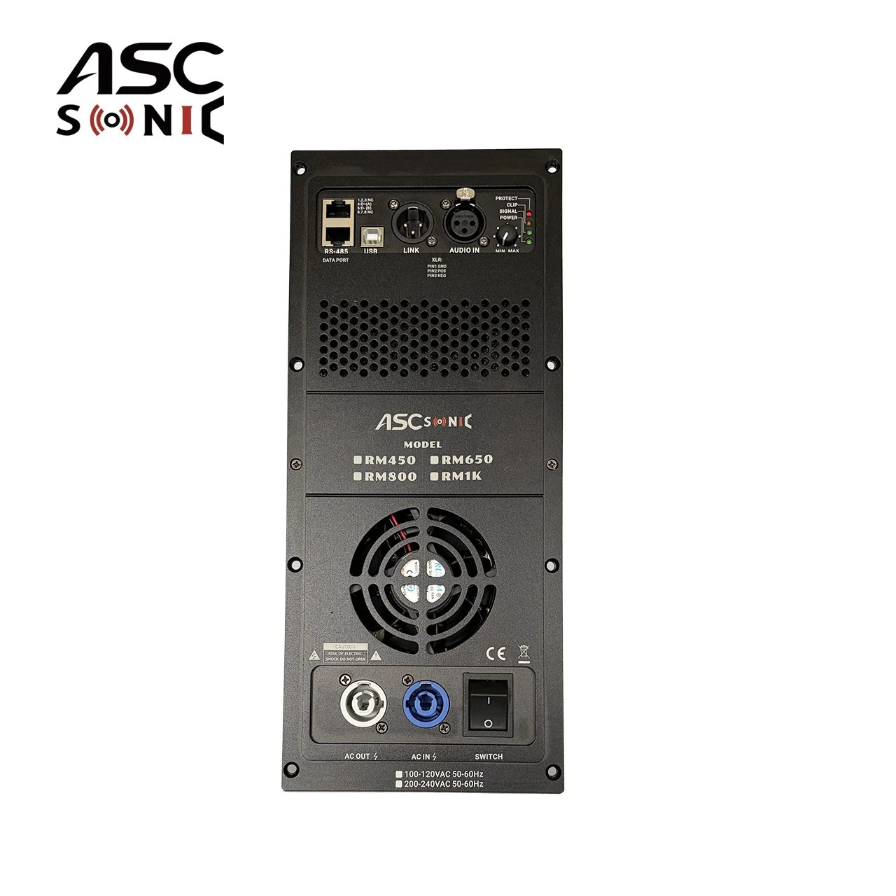 450W 650W 800W 1000W Single Channel Class D DSP Active Amplifier Module