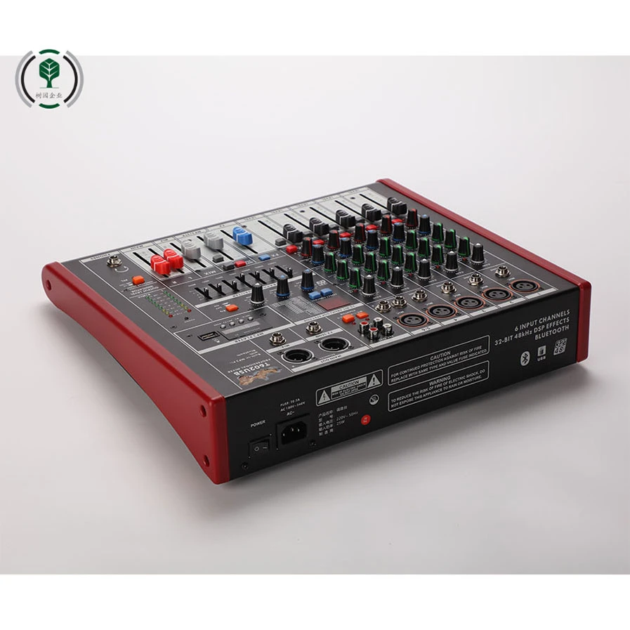 48V Phantom Power Support Condenser Mic Professional Audio Mixer
