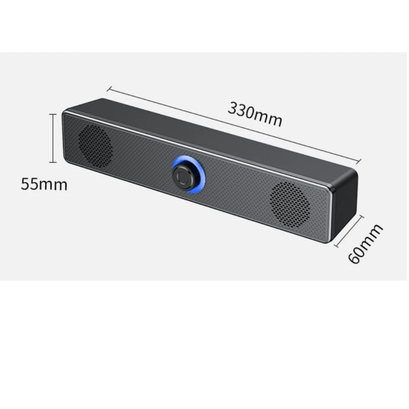 4D Surround Sound Bar Computer Speakers Wired Stereo Subwoofer Laptop Home Multimedia Audio