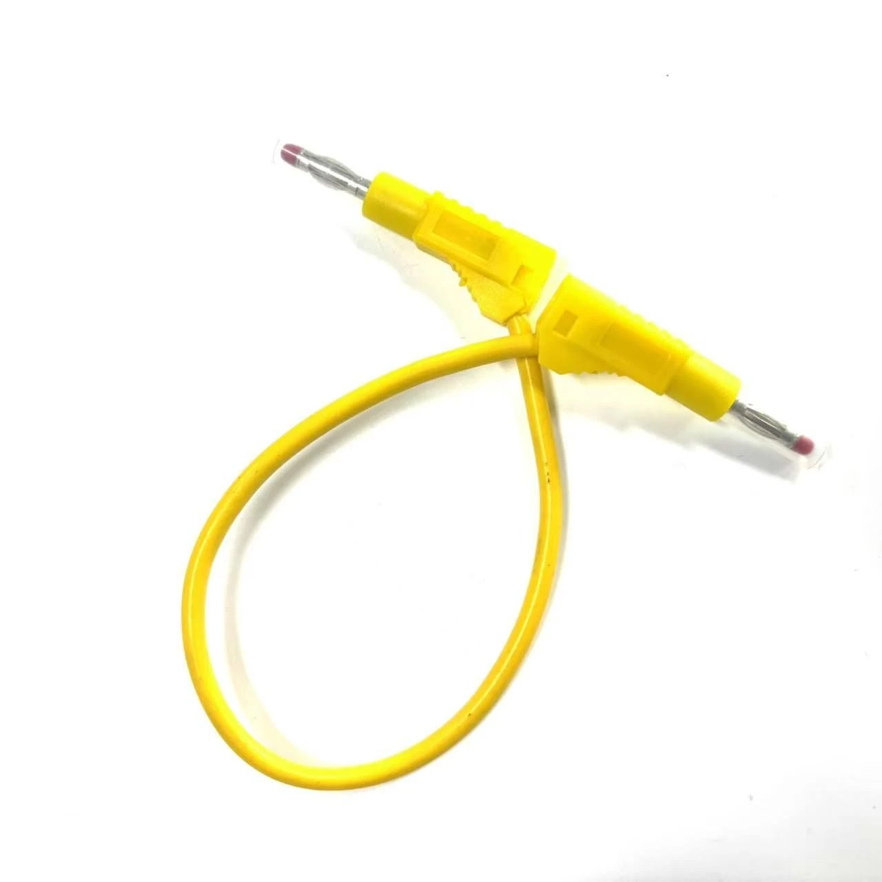 4mm Silicone Rubber Male to Male Banana Plug Telescopic Sheath Stackable Banana Plug for Cable Testing