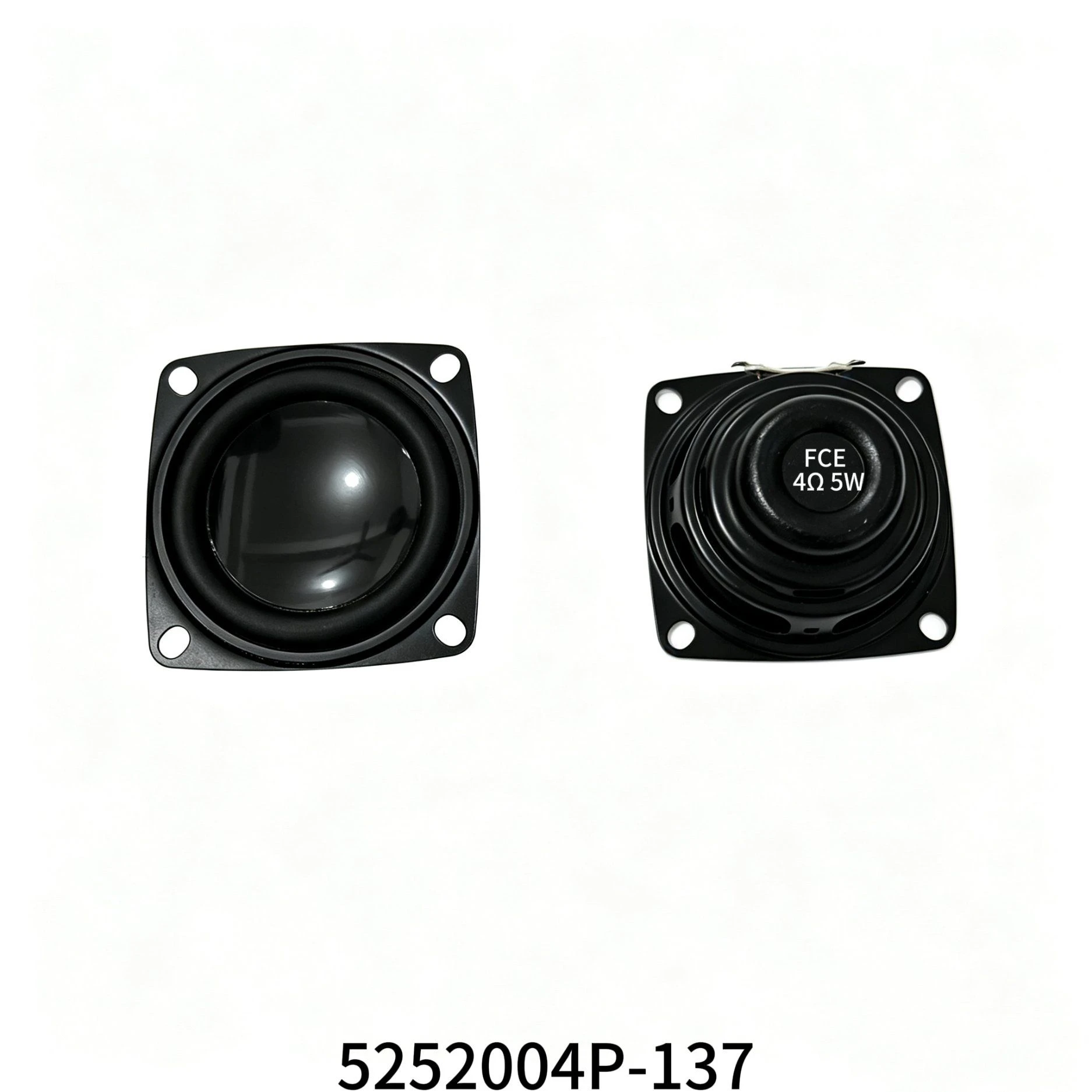 4ohm 5W Square Paper Cone Speaker with Rubber Surround for Multimedia Speaker