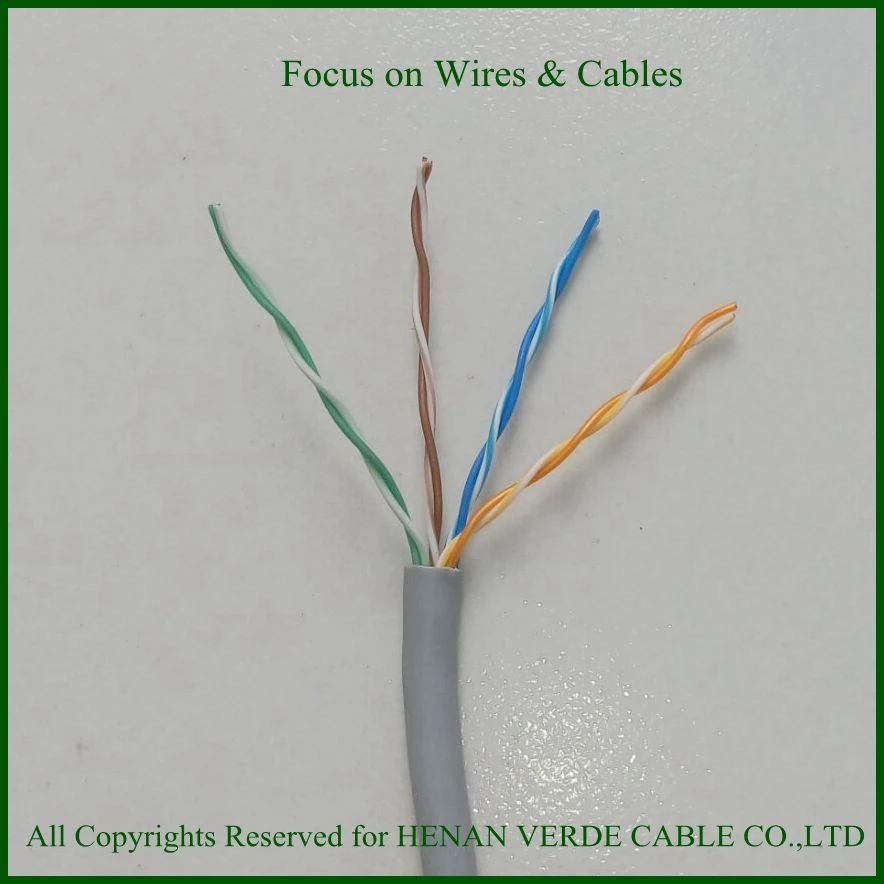 4pairs Twisted AWG24 LSZH Lsoh Flame Resistant UTP Cat5e Cable