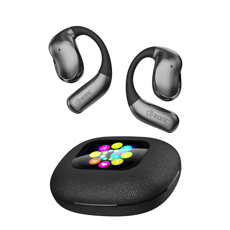 5.4 Open-Ear Clear Sports Earphones Ai Smart Translator Headphones with Touch Screen