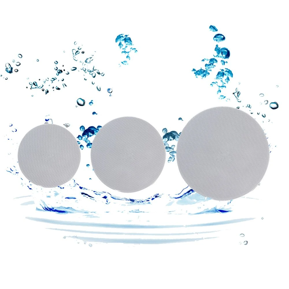 5/6/8 Inch Waterproof Rimless 10W 100V or 8 Ohm Ceiling Wall Mount Speaker for Smart Home Bathroom, Sauna Room